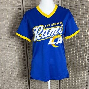 NFL Los Angeles Rams Blue and Yellow Women's Jersey